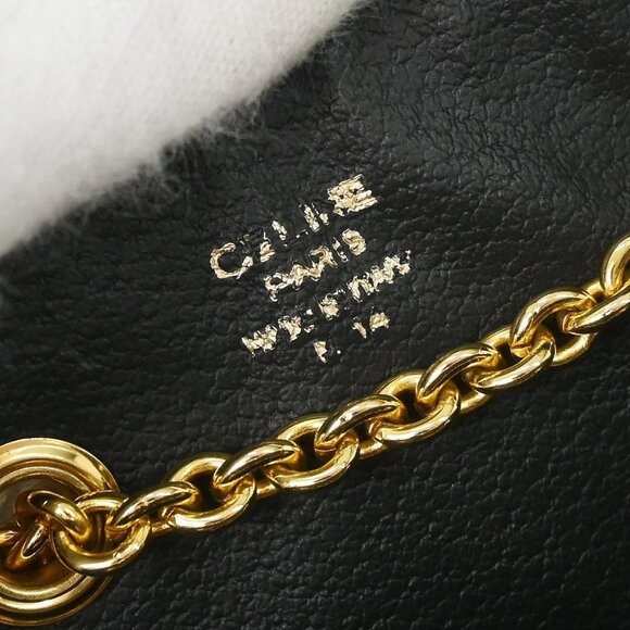 Celine Black Suede Shoulder Bag - Picture 9 of 11